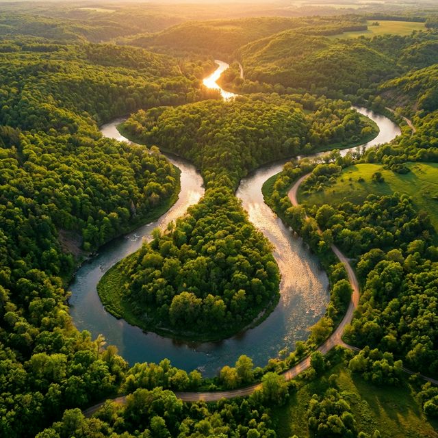 Winding river – the flow of opportunity